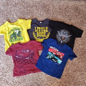 Boys 2T/3T Tees 5 pieces